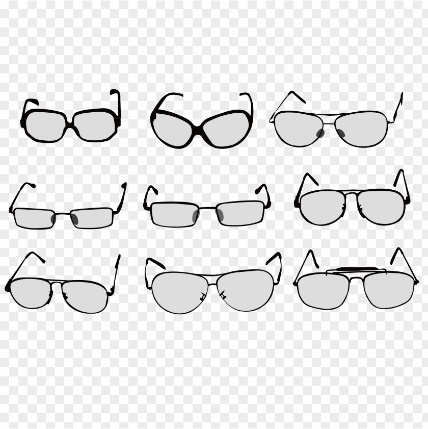 Various Glasses Vector Material Euclidean Royalty-free PNG
