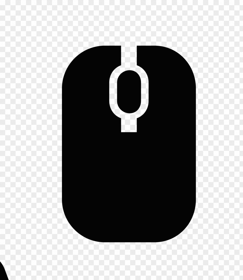 Black And White Computer Mouse Logo File PNG