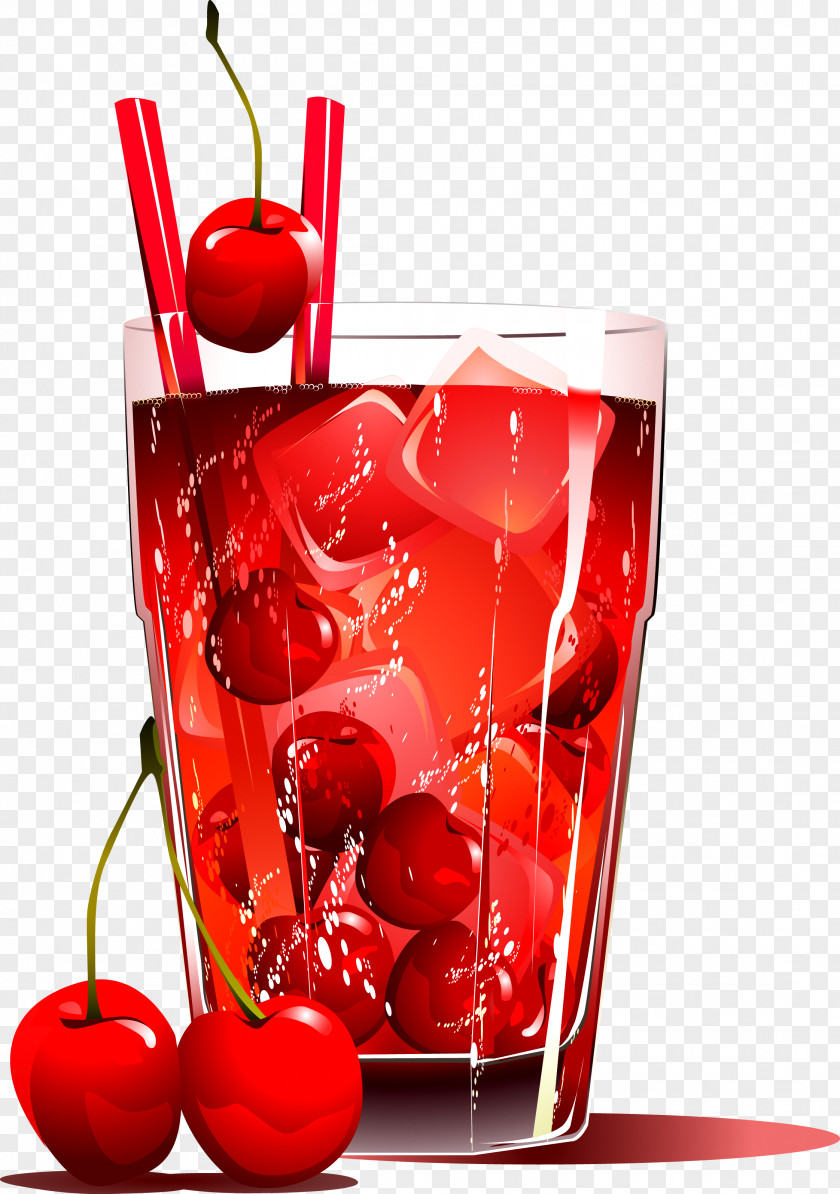 Cocktail Juice Soft Drink Cherry Cherries Jubilee PNG