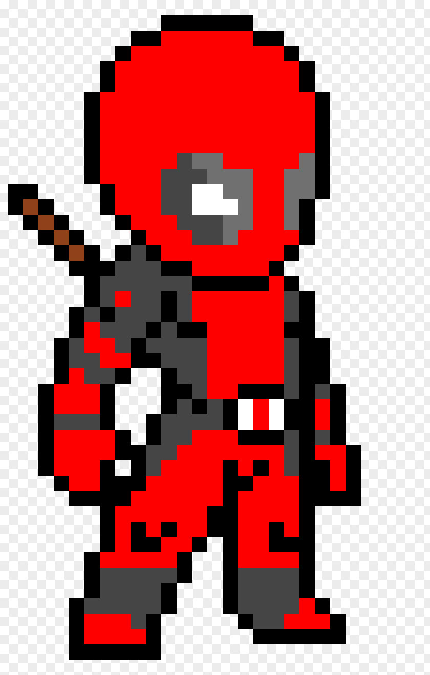 Deadpool Spider-Man Venom Pixel Art PNG