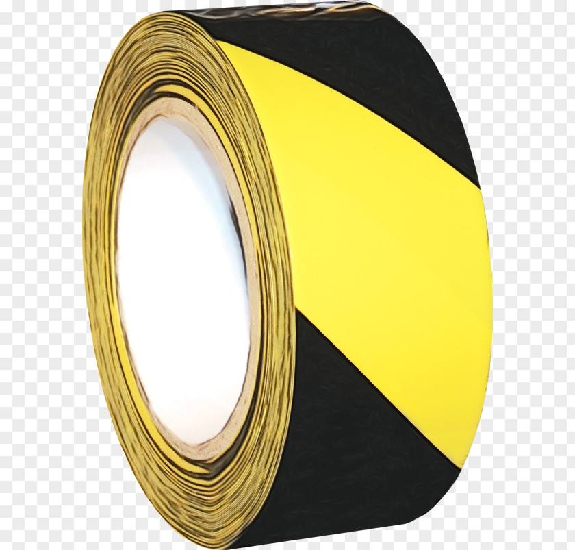 Yellow Material Property Box-sealing Tape Metal PNG