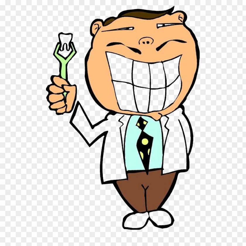 Cartoon Doctor Dentistry Tooth Physician PNG