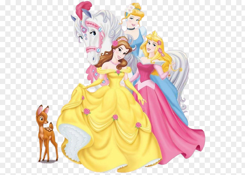 Disney Cartoon Askepot Belle Ariel Rapunzel Princess Jasmine PNG