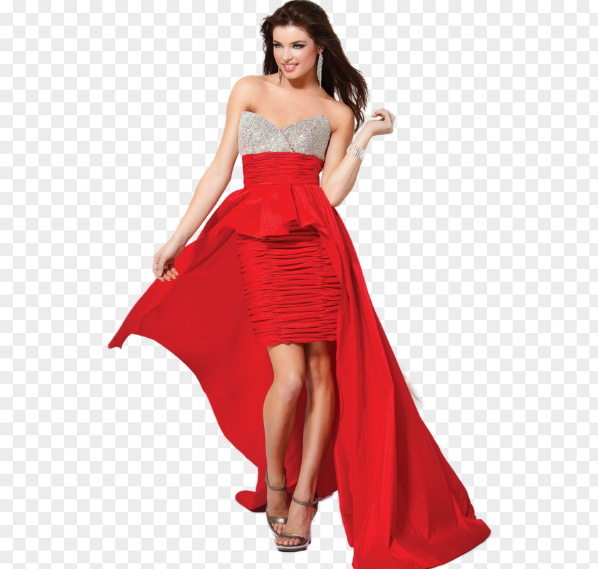 Dress Wedding Fashion Neckline Red PNG