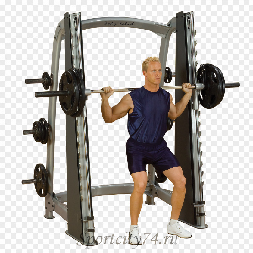 Barbell Smith Machine Weight Training Fitness Centre Power Rack Exercise PNG