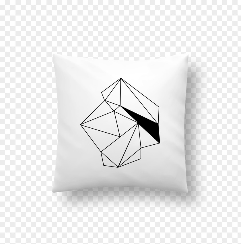 Shine White Cushion Geometry Triangle PNG