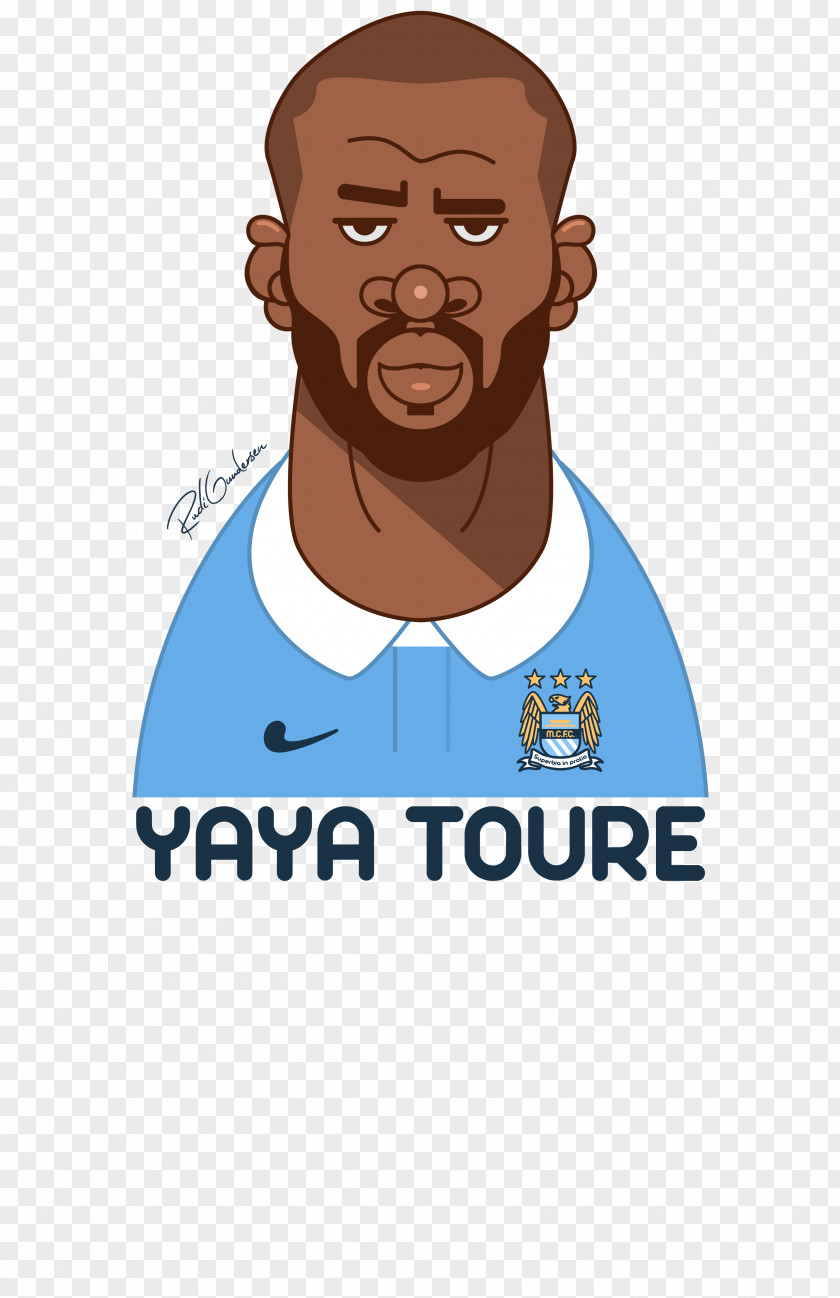 T-shirt Yaya Touré Football Drawing Cartoon PNG