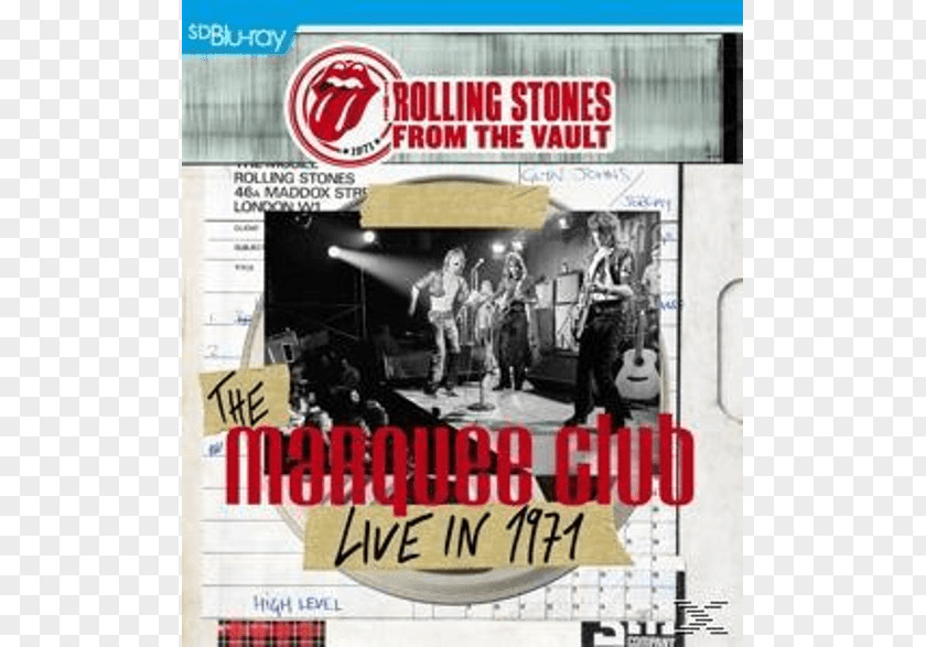 Dvd From The Vault: Marquee Club, Live In 1971 Blu-ray Disc Rolling Stones DVD PNG