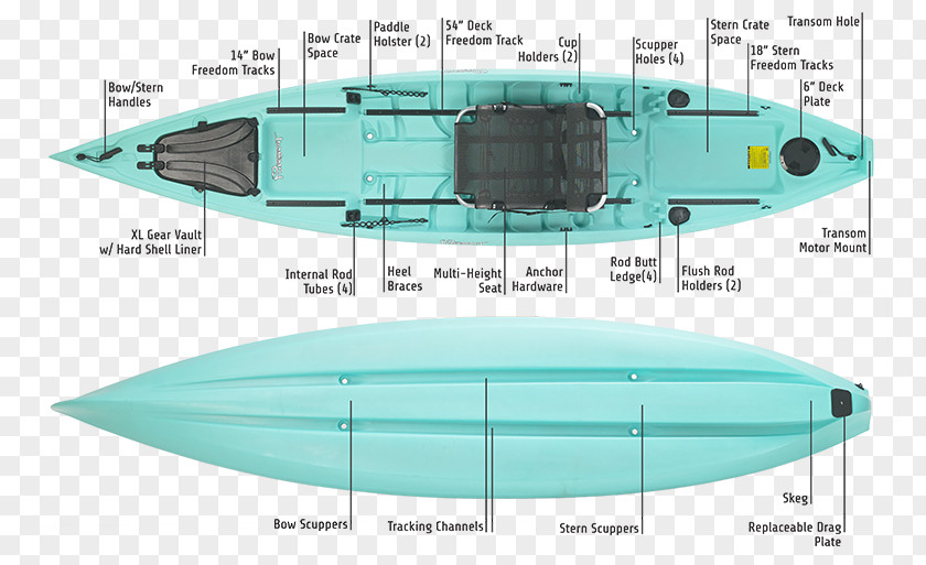 Pursuit Kayak Fishing Boat Canoe Watercraft PNG