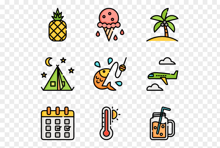 Summer Holiday Massage Clip Art PNG