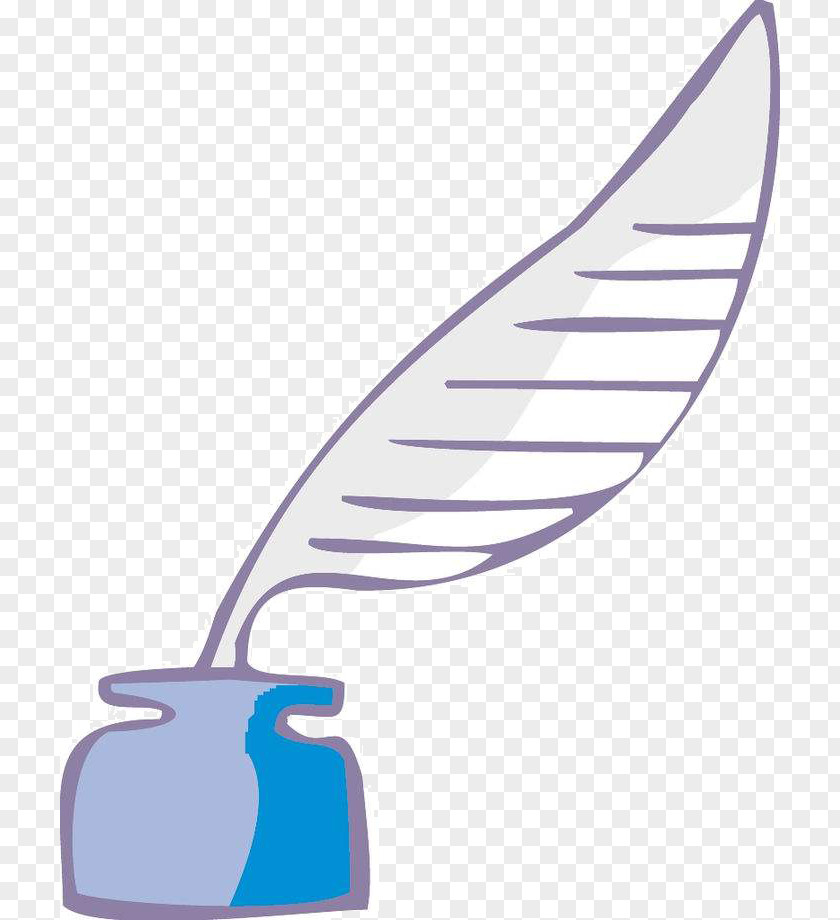 Feather Pen Water Fountain Quill Ink PNG
