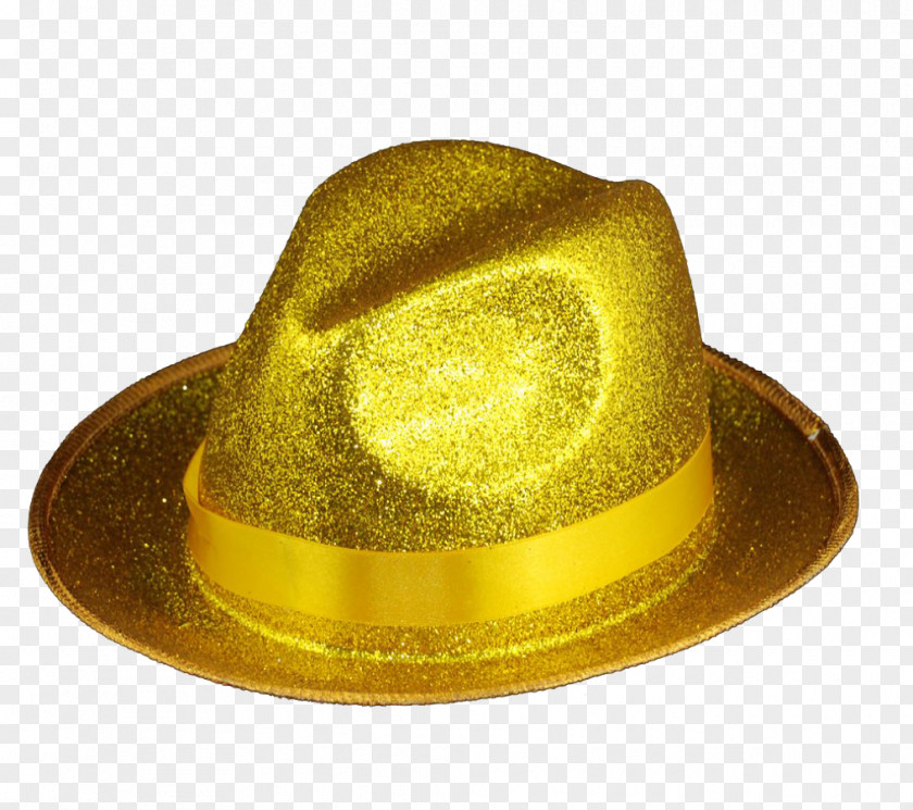 Golden Hat Fedora PNG