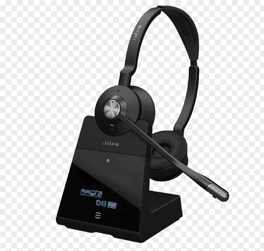 Headphones JABRA Engage 75 Stereo Wireless DECT On-Ear Headset Stereophonic Sound PNG