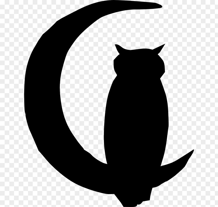 Owl Silhouette Clip Art PNG