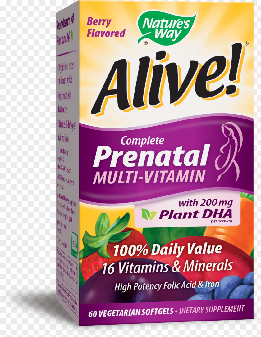 Prenatal Vitamins Multivitamin Natural Foods Softgel PNG