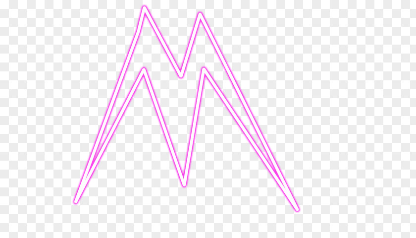 String Lighting Triangle Pink M Font PNG