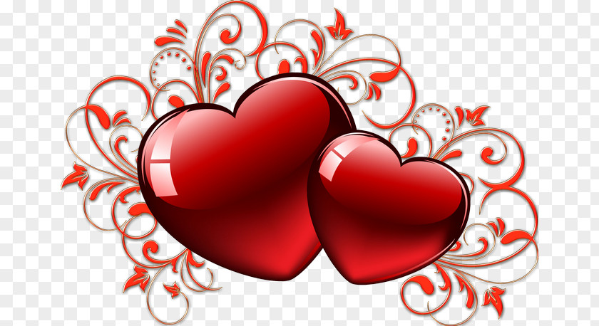 Valentine's Day Love Heart Red PNG