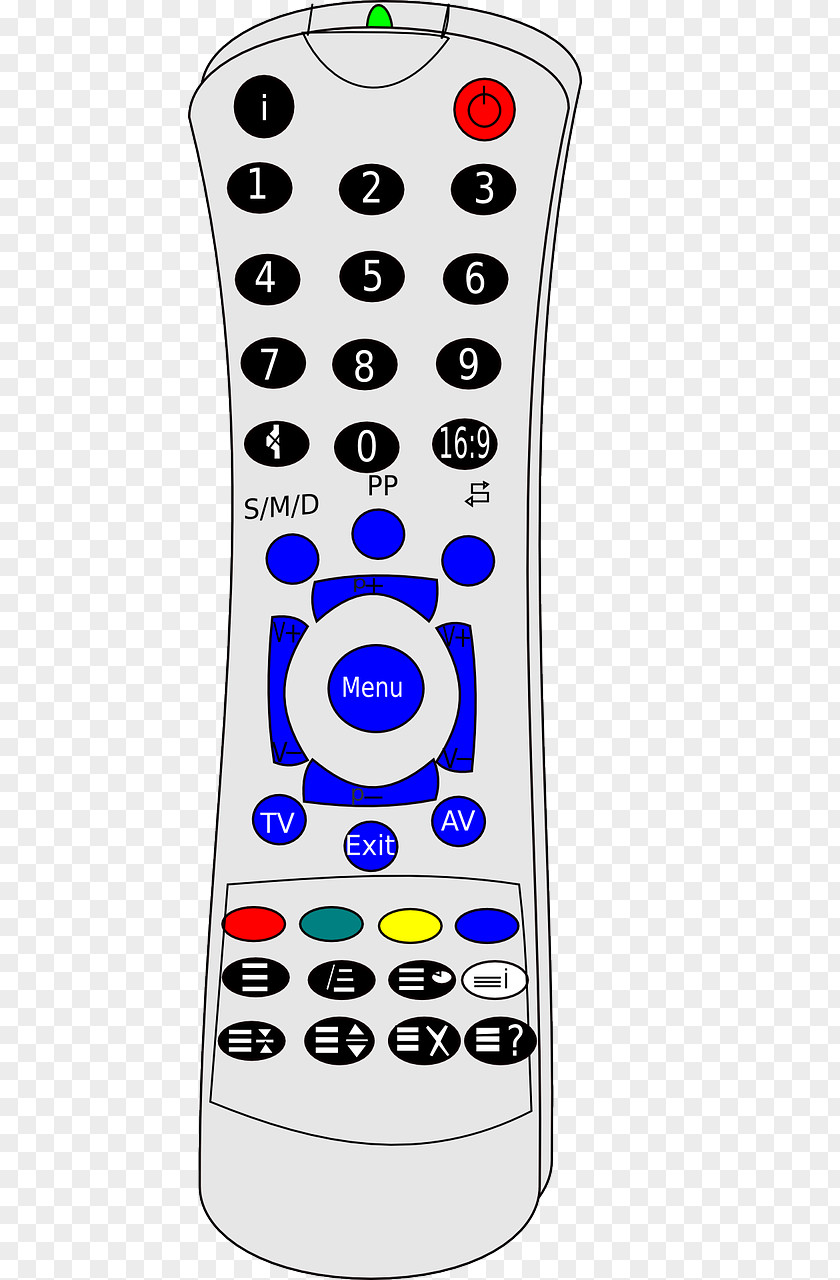 Control Room Remote Controls Television Set Clip Art PNG