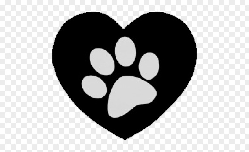 Cat Paw Printing Heart PNG