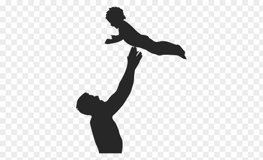 Father Child Silhouette PNG