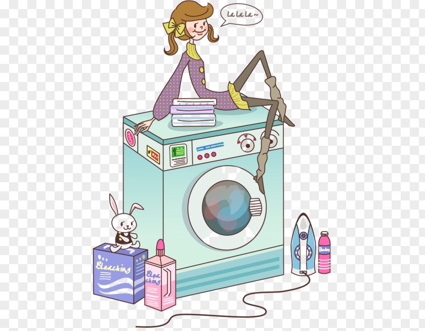 Machine A Laver Washing Machines Photography Woman Laundry Clip Art PNG