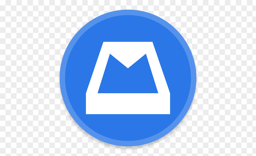 MailBox Blue Triangle Area Brand PNG