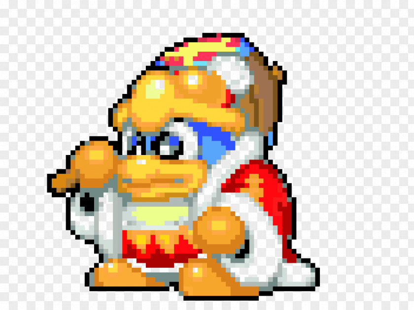 Pixel Art King Dedede Kirby Super Star Ultra Kirby's Dream Land 3 PNG