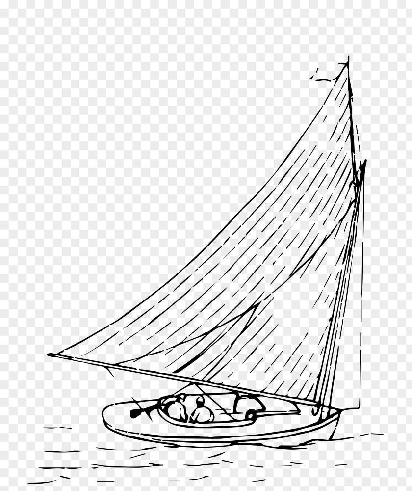 Sail Boat Yawl Drawing Scow PNG