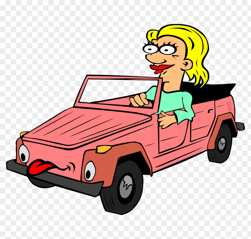 Fat Female Cartoon Characters Driving Clip Art PNG