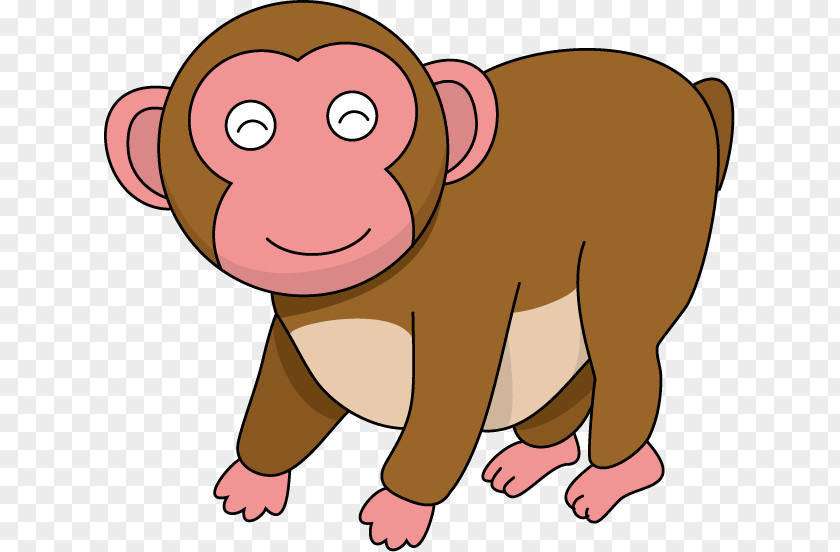 Monkey Illustration Clip Art Primate Image PNG