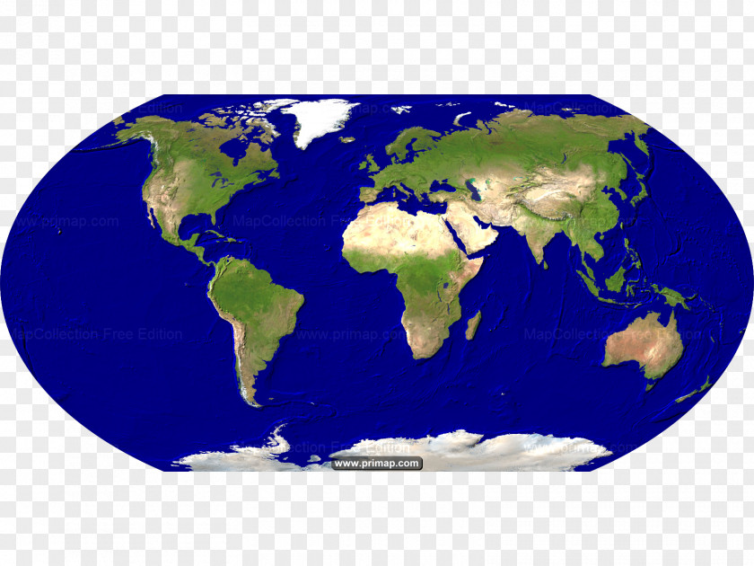 World Map Globe Satellite Imagery PNG
