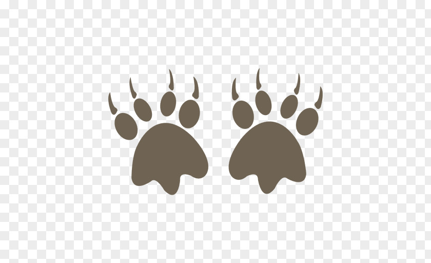 Bear Tiger Footprint Dog Paw PNG