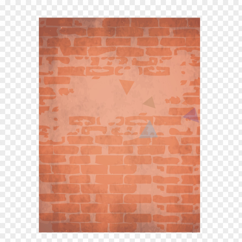 Cartoon Red Brick Wall PNG