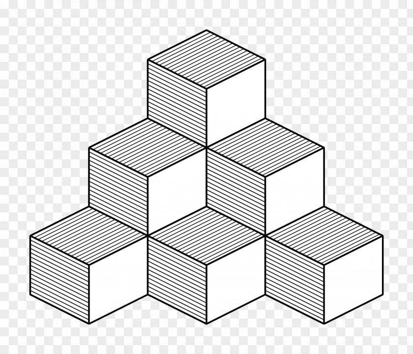 Cube Drawing Isometric Projection Clip Art PNG