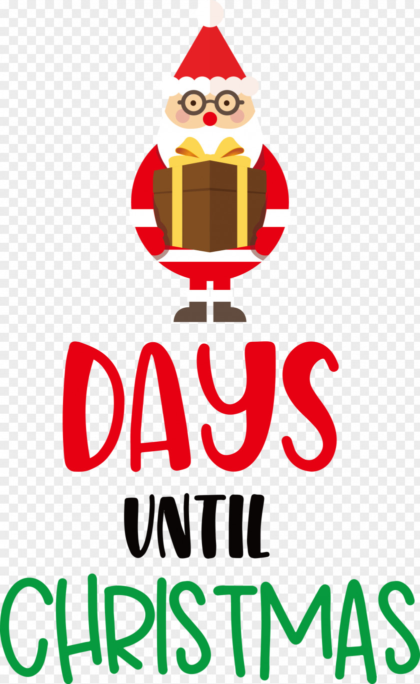 Days Until Christmas Santa Claus PNG