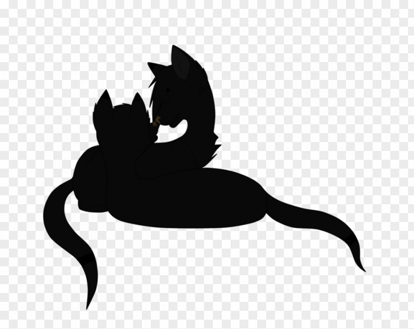 Keep Warm Whiskers Cat Black Silhouette Clip Art PNG
