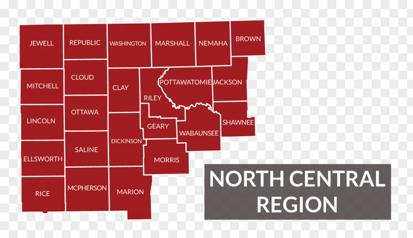 Map Kansas North Central College Cardinals Men's Basketball Region PNG