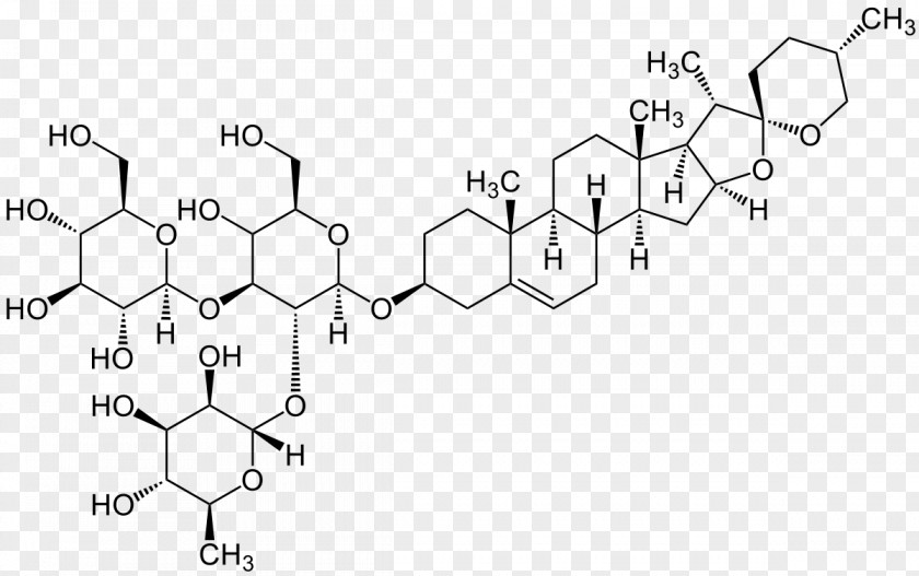 Saponin Steroid Glycoside Pharmaceutical Drug Gracillin PNG