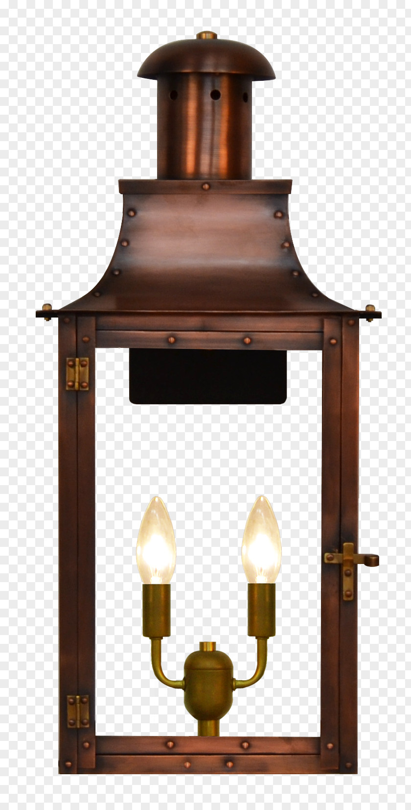 Antique Lantern Gas Lighting Coppersmith Natural PNG