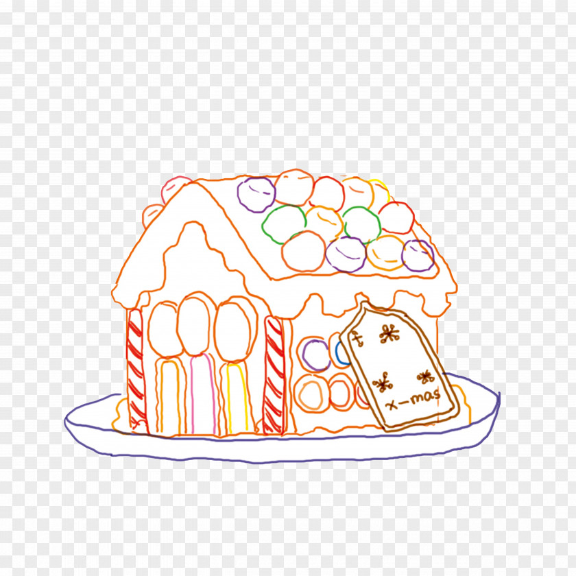 Candy House Cartoon Book PNG