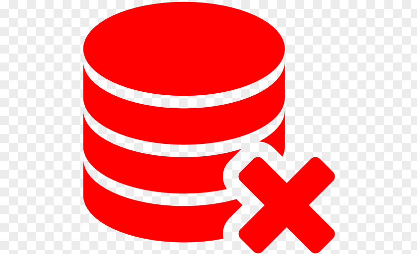 Database Cliparts Red Delete PNG