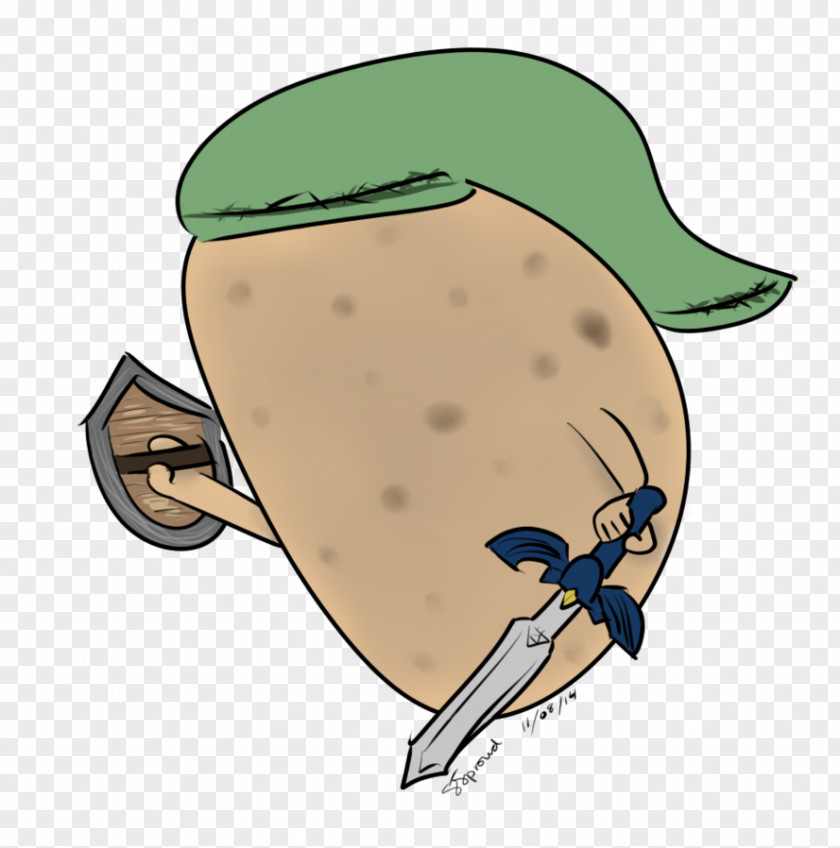 Potato Drawing The Legend Of Zelda: Ocarina Time Illustration Digital Art Speed Painting PNG