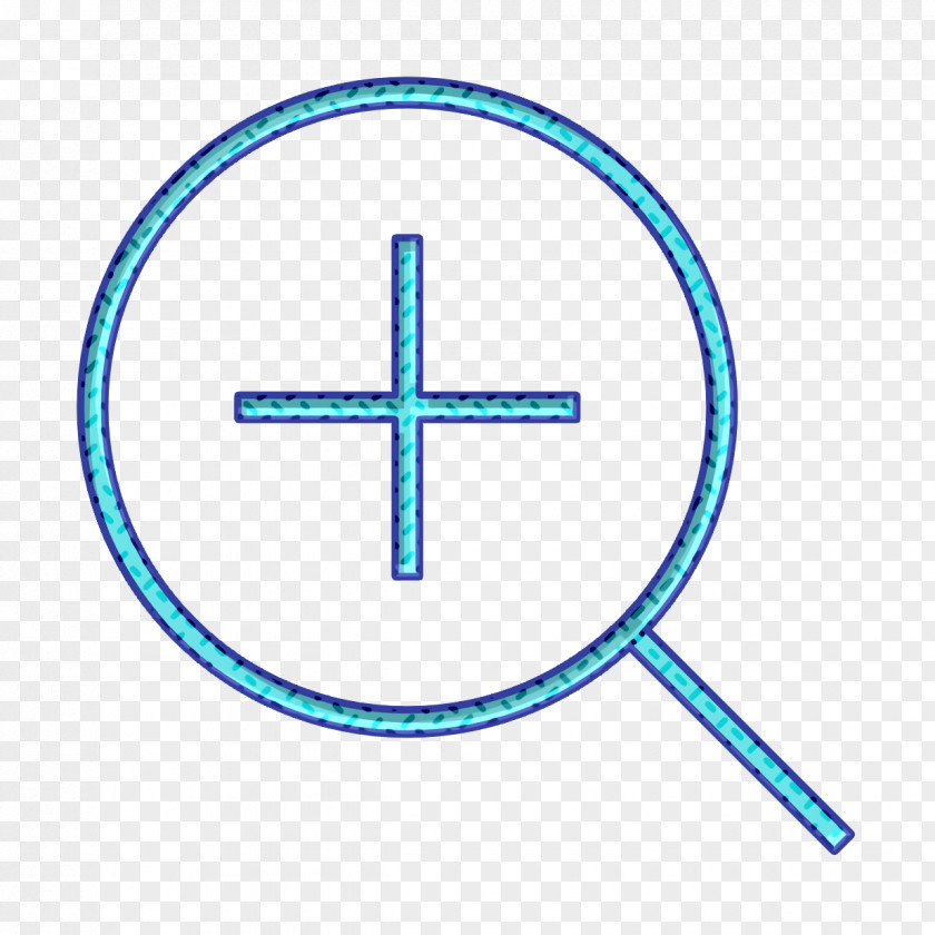 Sign Cross Magnifying Glass Icon PNG