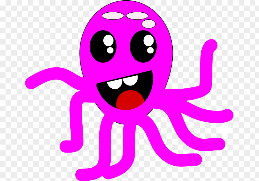 Octapus Octopus Purple Pink Magenta Violet PNG