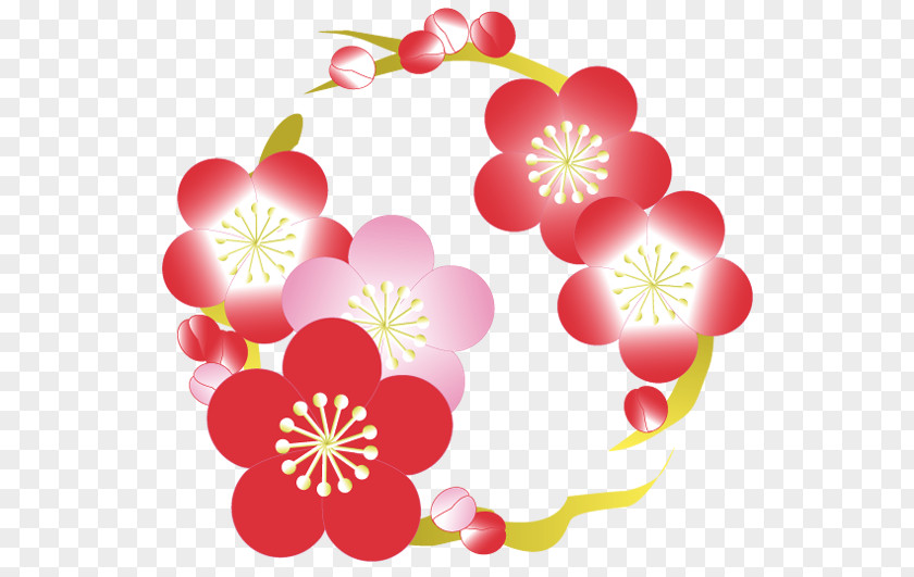 Flower Floral Design Hinamatsuri New Year Card Doll PNG