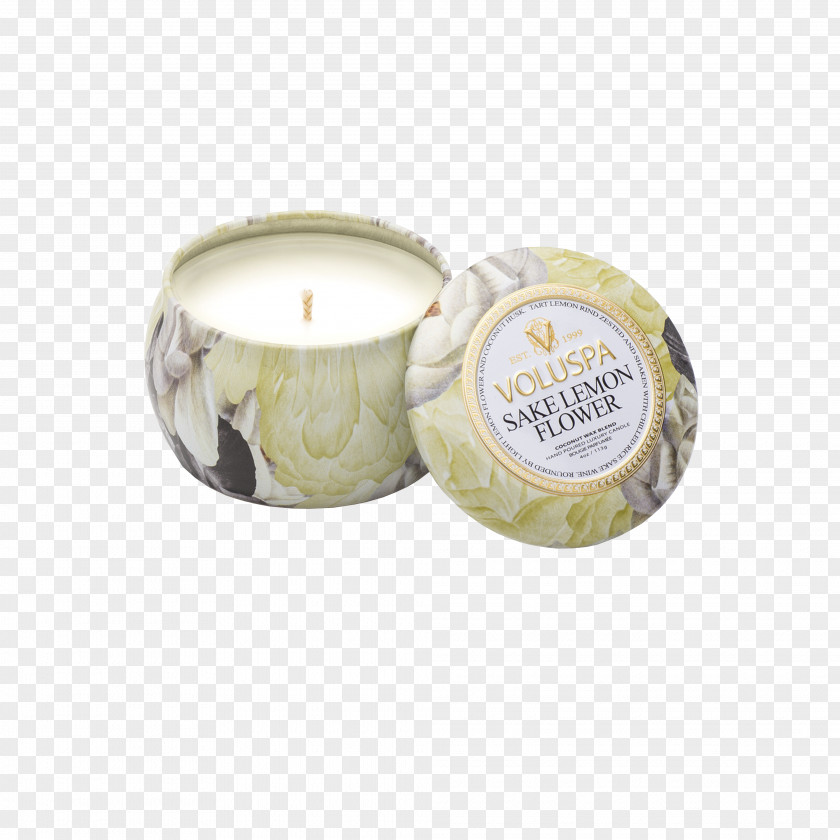 Lemon Candle Sake VOLUSPA Flower PNG