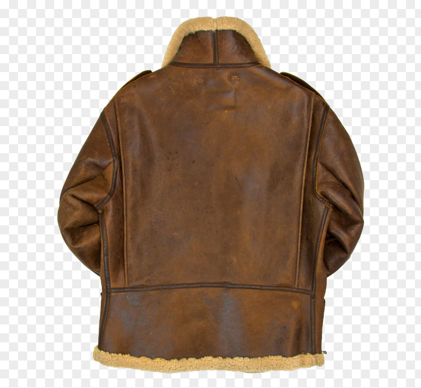 Military Jacket With Hood Leather Flight Shearling PNG