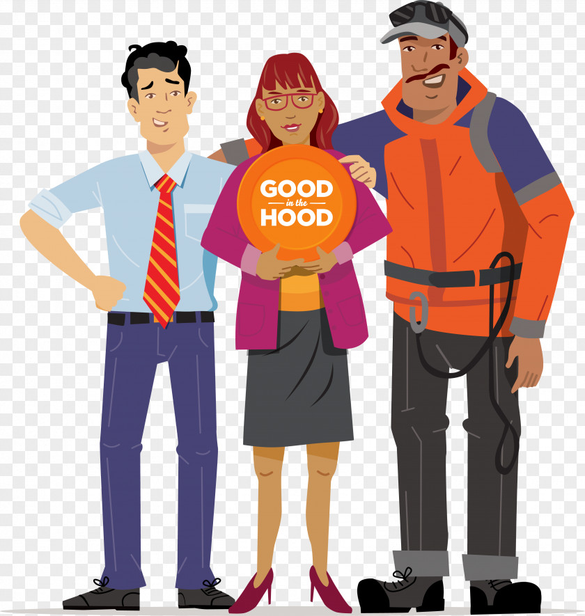 Neighbourhood Human Behavior Cartoon Character Outerwear PNG