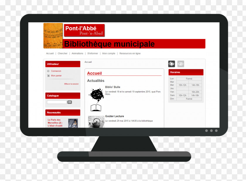 Public Library Multimedia Archimede Computer Monitors Display Advertising Organization Font PNG