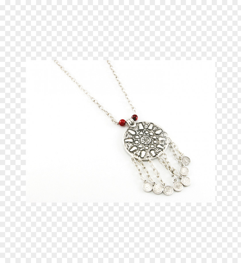 Bohemian Style Locket Jewellery Necklace Silver Bling-bling PNG